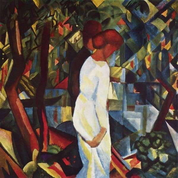 Couple In The Forest by August Macke