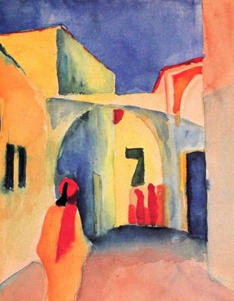 A Street by August Macke