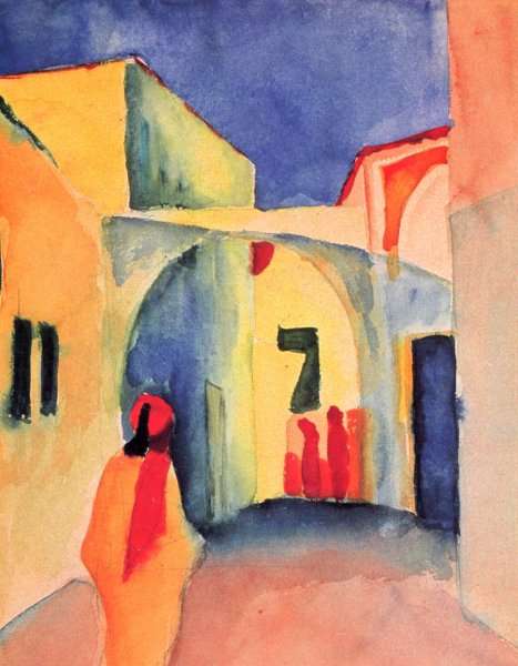 View of an Alley by August Macke