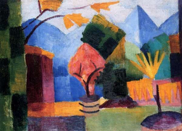 Garden At The Thuner Lake by August Macke