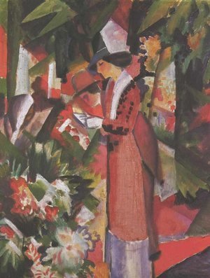 August Macke - Walk in flowers