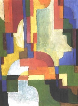 August Macke - Colourfull shapes 2