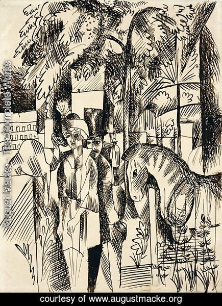 August Macke - In the zoological garden