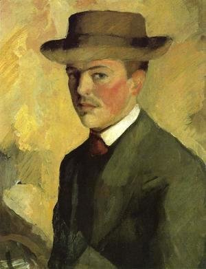 August Macke - Self Portrait 1909