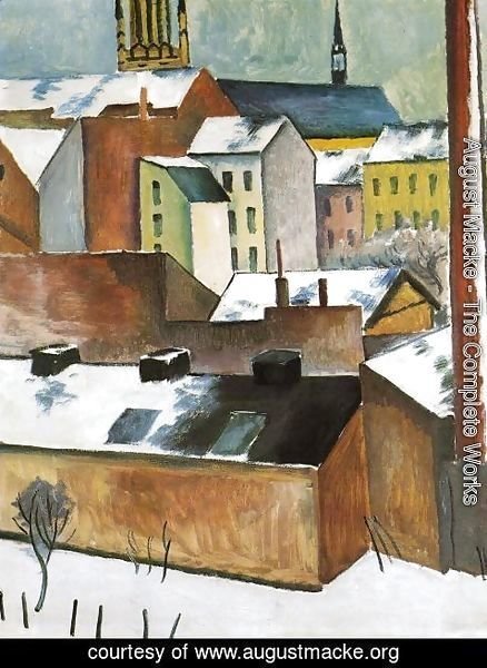 August Macke - St. Mary's in the Snow (Mariekirsche im Schnee)  1911
