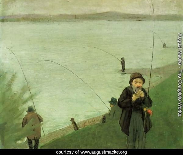 Fishing At The Rhine