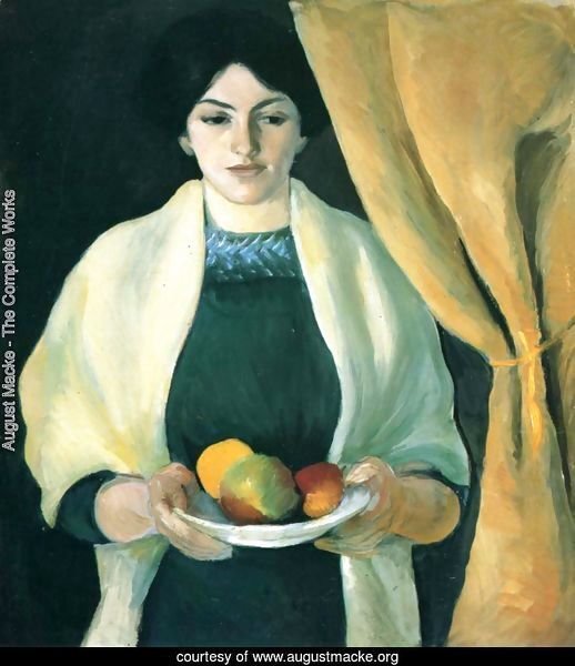 Portrait with Apples- Wife of the Artist  1909