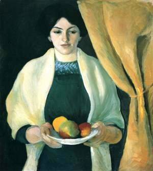 Portrait with Apples- Wife of the Artist  1909