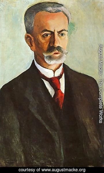 August Macke - Portrait of Bernhard Koehler  1910
