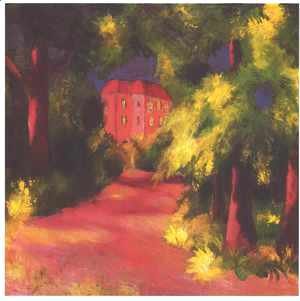 August Macke - Red House in a Park 1914