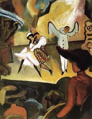August Macke - Russian Ballet I  1912
