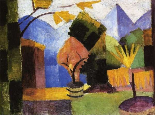 Garden on Lake of Thun by August Macke