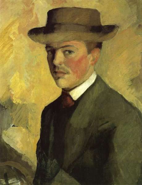 Self Portrait 1909 by August Macke
