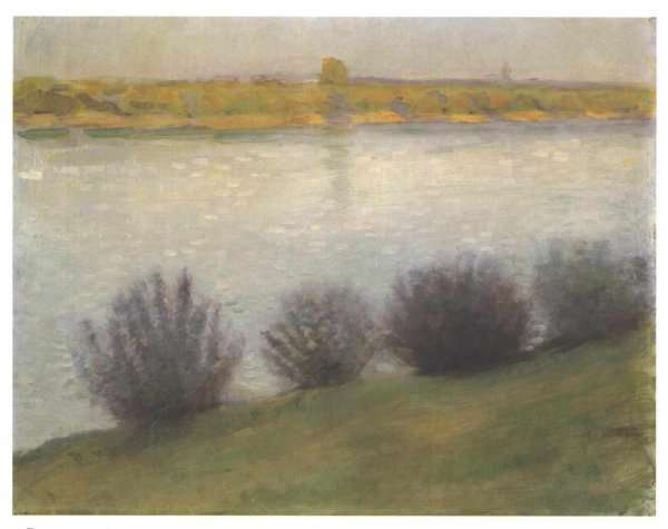 The Rhine near Hersel by August Macke