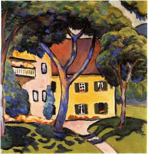 Staudacher's House at Tegernsee by August Macke