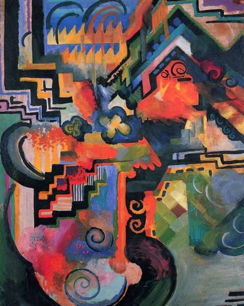Colored Composition by August Macke