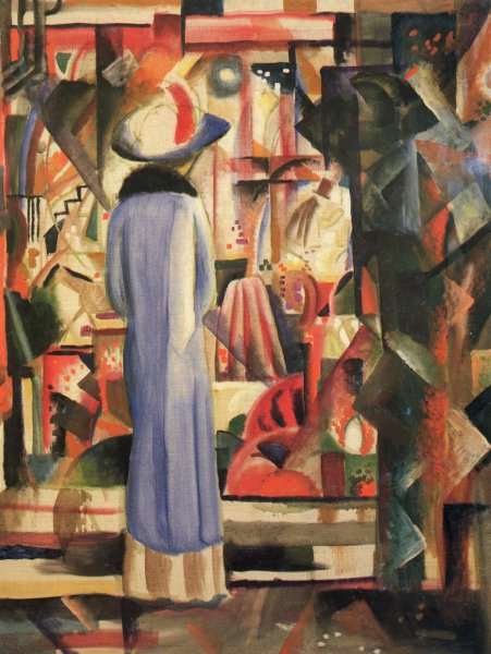A Large Light Shop Window by August Macke