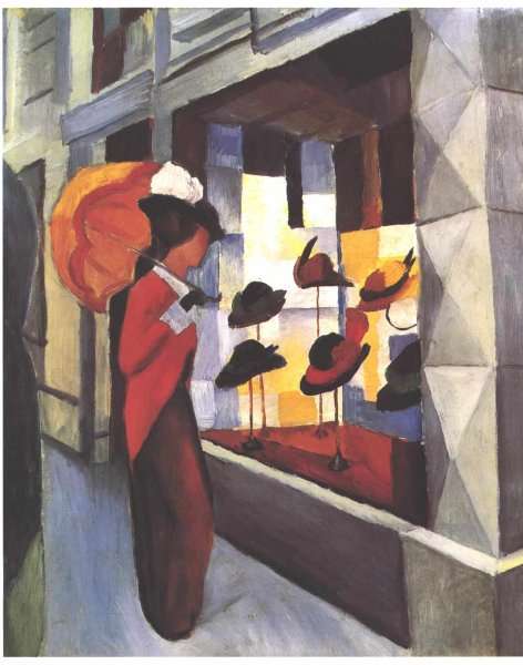 Before The Hat Shop by August Macke