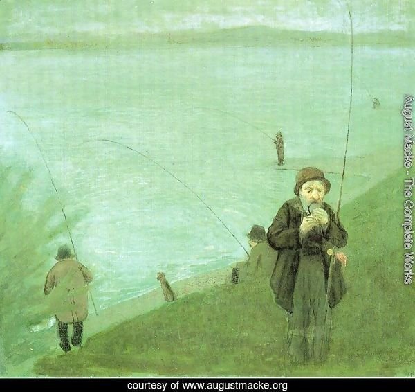 Anglers on the Rhine