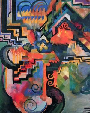 August Macke - Colored Composition