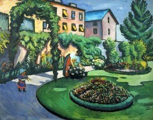 August Macke - A Garden
