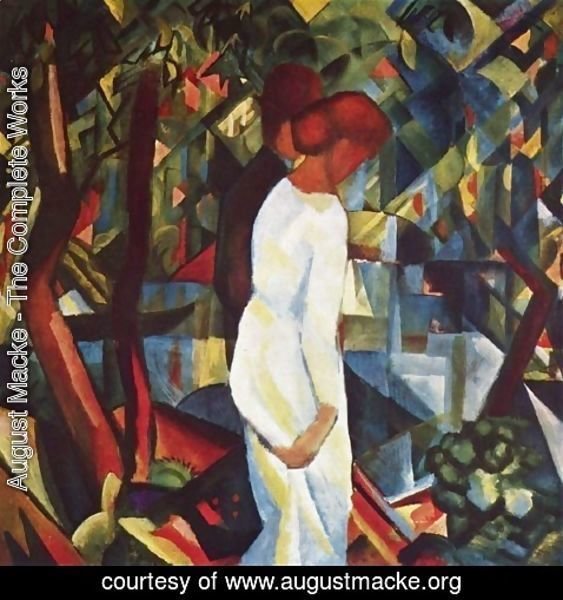 August Macke - Couple In The Forest