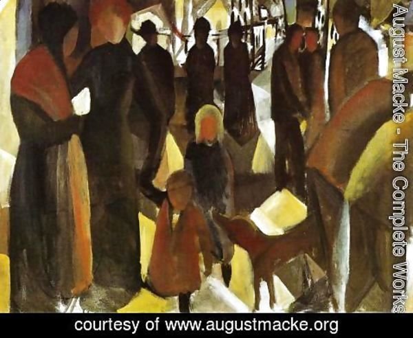 August Macke - Leave-Taking (Abschied)  1914
